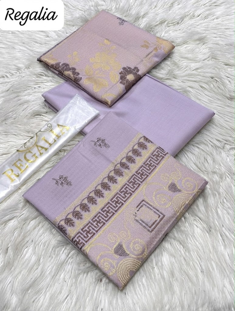 Regalia Premium Jacquard Cambric 3-Piece Unstitched Collection