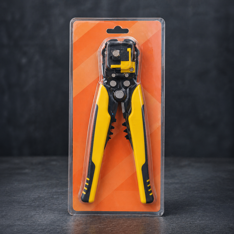 Self-Adjusting Multifunctional Wire Stripper & Crimper – Heavy Duty Automatic Stripping Pliers for 10-24 AWG Wire