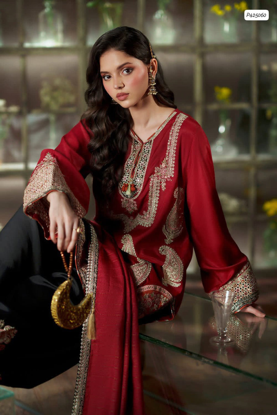 Ethnic Silk Collection 2026 – Premium Embroidered 3-Piece Unstitched Suit