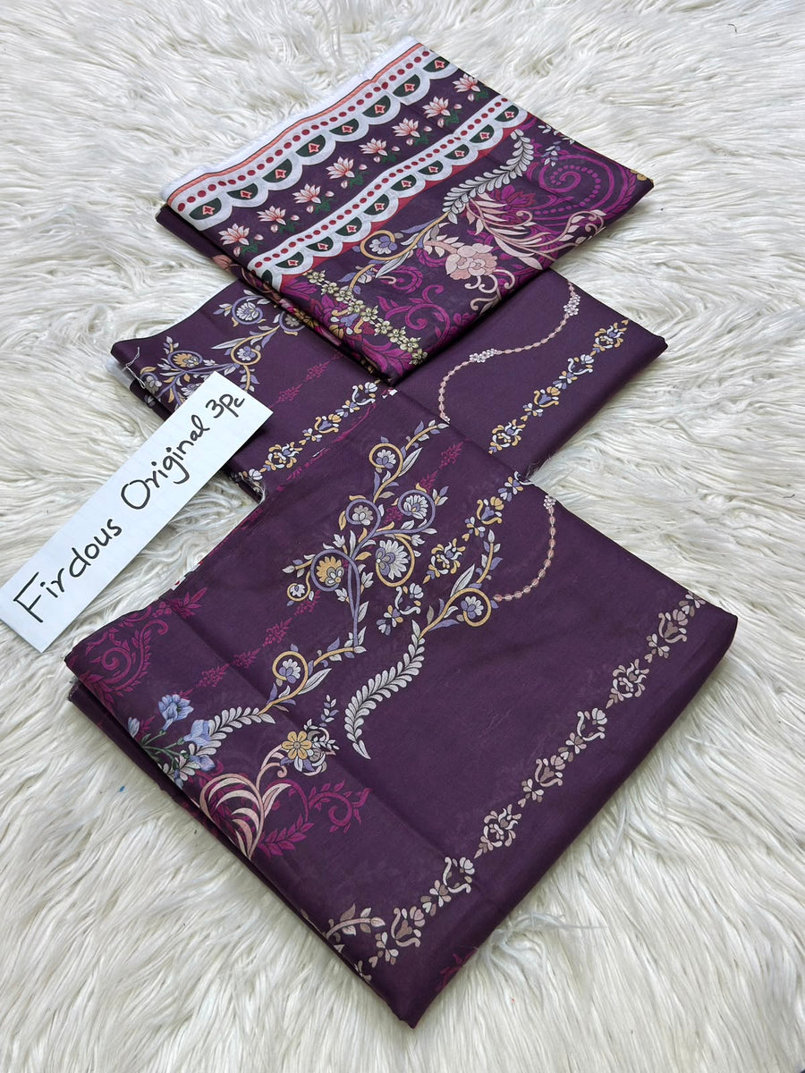 Firdous Original 3-Piece Lawn Suit