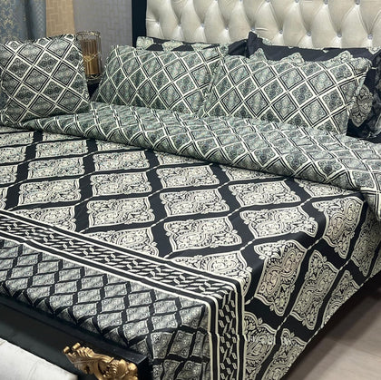 Black & White Diamond 7Pc Comforter Set
