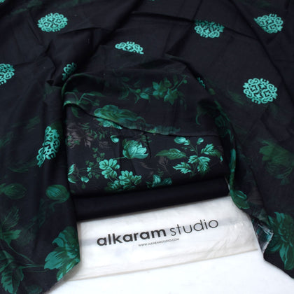 Alkaram Summer Lawn 2026 – Black & Teal
