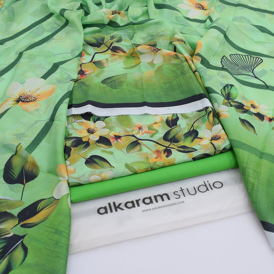 Alkaram Summer Lawn 2026 – Mint Green
