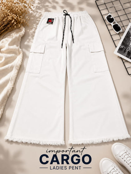 Premium Cotton Baggy Cargo Pants | Stylish Loose Fit for Women