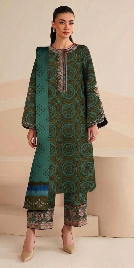 Elegant Printed 3-Piece Suit