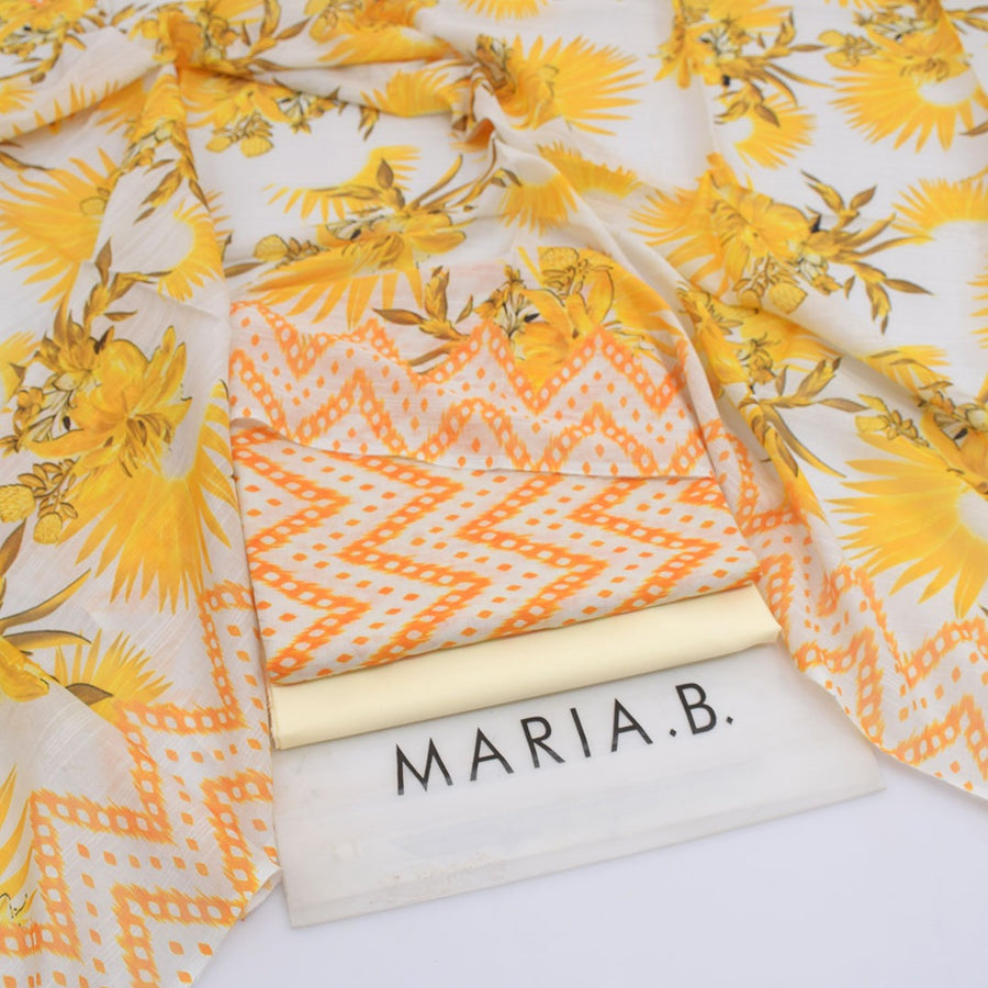 Maria.B Sunburst Yellow 3-Piece Lawn Suit