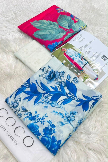 COCO | ORIENT || SANA SAFINAZ Lawn 3PC| SANA SAFINAZ Lawn 3PC Printed Collection Vol. 1 – 10 Designs