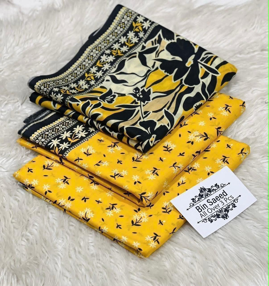 Bin Saeed All Over 3 Pcs Printed Lawn Collection 2026 – Premium Quality
