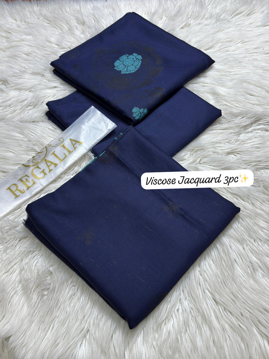 Regalia Premium Viscose Jacquard 3-Piece Unstitched Suit (2026 Collection)