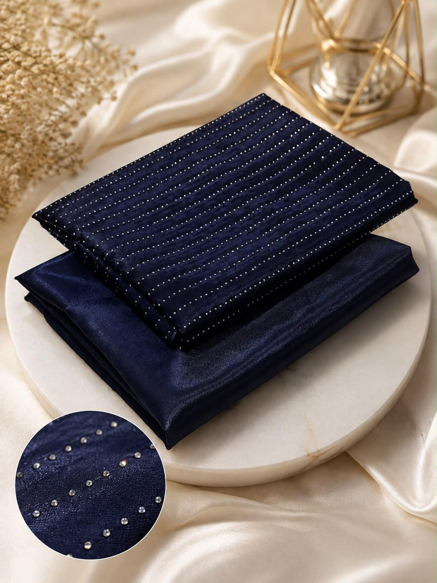Viral TikTok Edition – Sheesa Italian Silk Stone Work 2-Piece Unstitched Suit