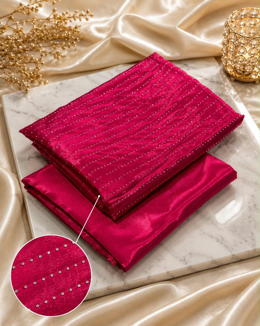 Viral TikTok Edition – Sheesa Italian Silk Stone Work 2-Piece Unstitched Suit