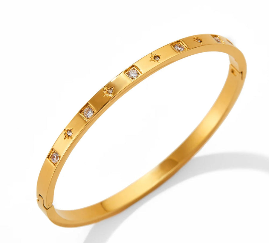 Premium Stainless Steel Waterproof Bangle – Anti-Tarnish