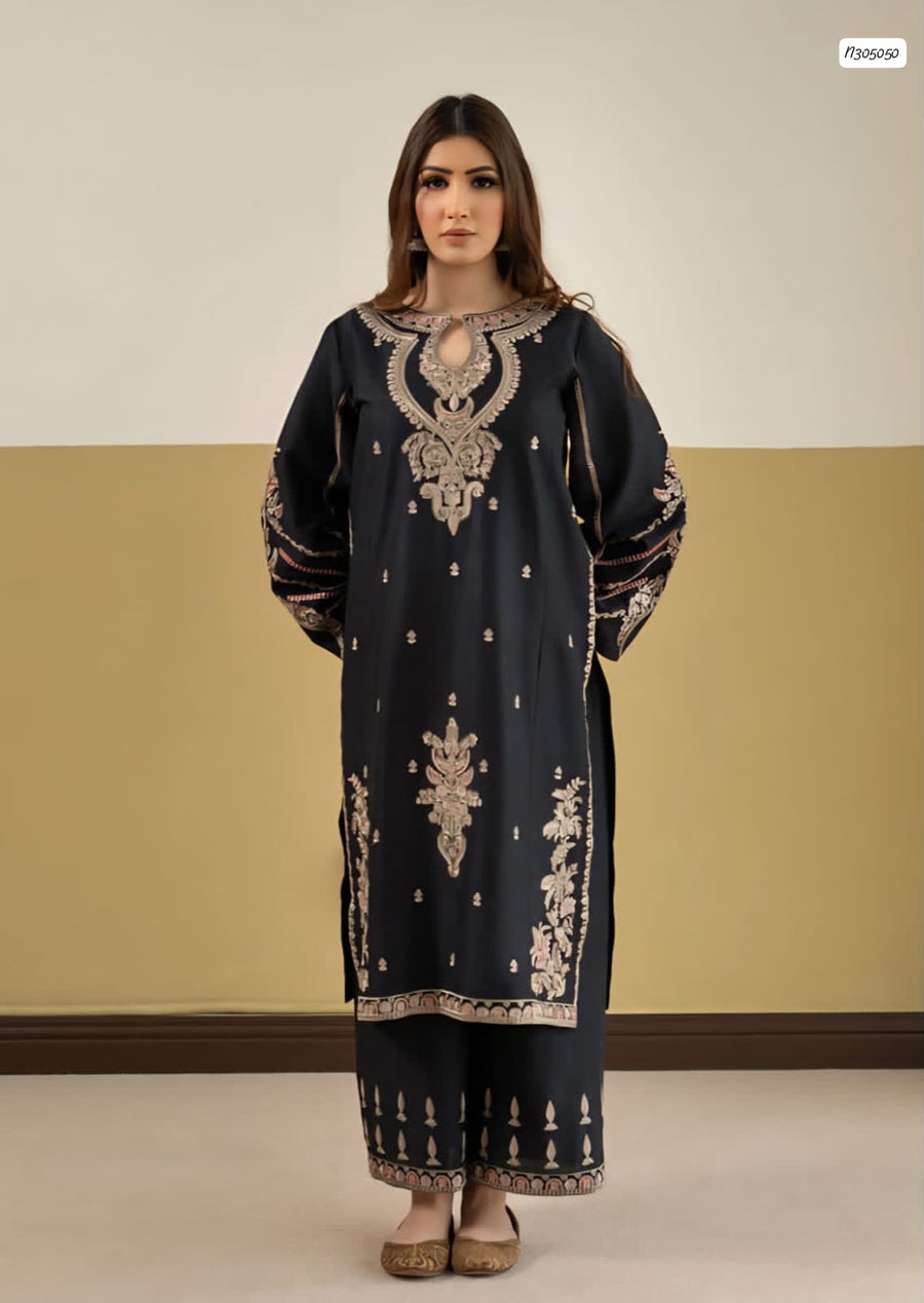 Urgepret Premium Air-Jet Dhanak Heavy Thread Embroidered 2-Piece Suit – Winter 2026–27