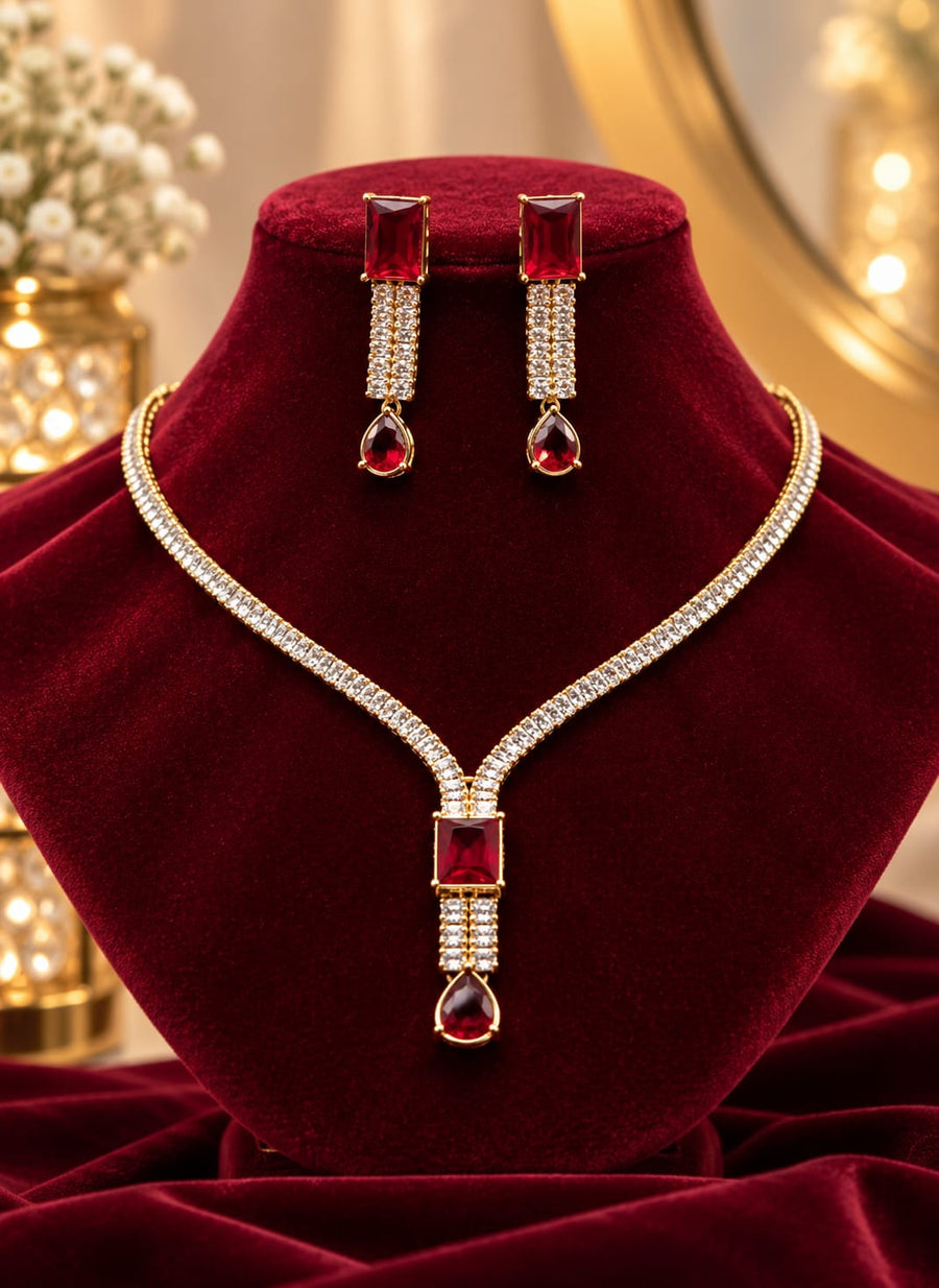 Heavy Bridal Jewelry Set – Waterproof Premium Quality