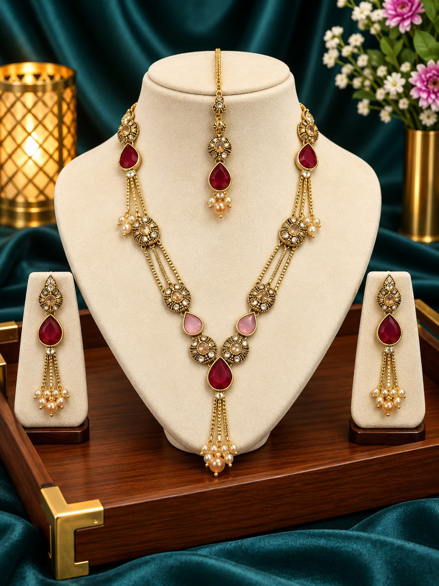 Heavy Bridal Jewelry Set – Waterproof & Anti-Tarnish