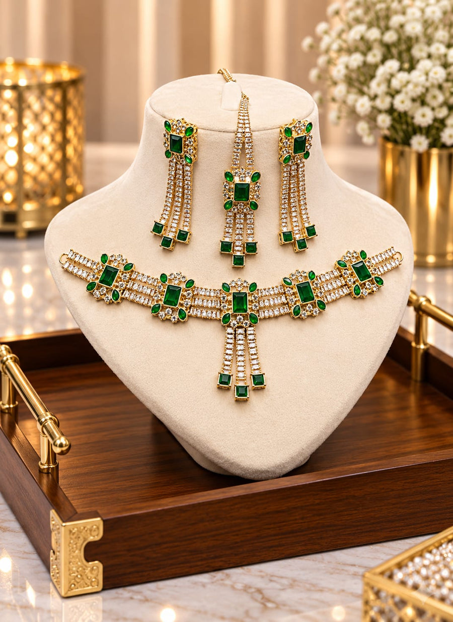 Heavy Bridal Jewelry Set β Waterproof & Anti-Tarnish