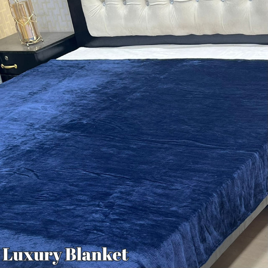 Premium Super Soft AC Fleece Double Bed Blanket (Elegant Bag Packing Included)