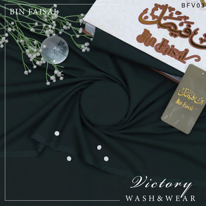 Bin Faisal Original 'Victory' Super Luxury Wash & Wear – 4M Unstitched Tropical Fabric