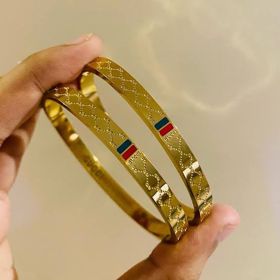 Stainless Steel Gucci Cuff Bracelet | Trending Fashion Jewelry