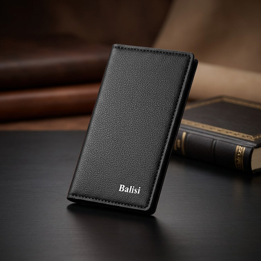 BALISI Bifold Wallet for Men & Women Black