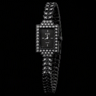 Elegance Imported Korean Shape Trending Leaf Watch for Women - Black