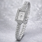 Elegance Imported Korean Shape Trending Leaf Watch for Women - Black