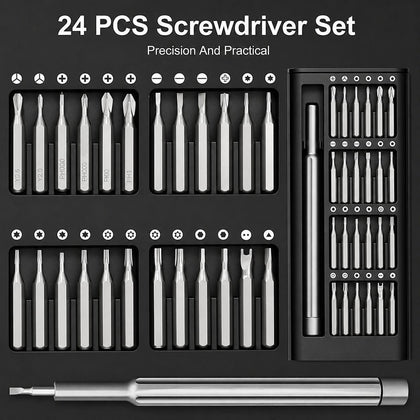 24-in-1 Portable Precision Screwdriver Set with Box Packing