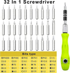 32 in 1 Precision Screwdriver Set with Handle – Multi-Bit Repair Tool Kit