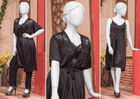 3 Pcs Luxury Silk Nightwear Set with Lace Trim – Satin Sleepwear for Women