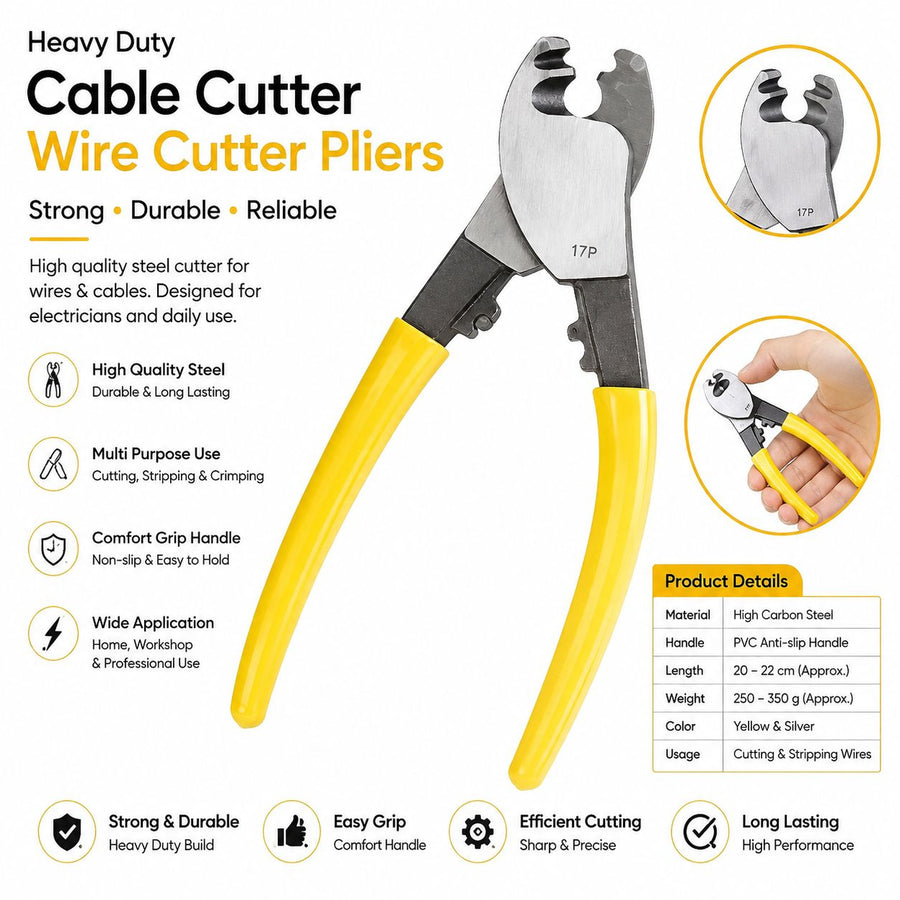 6-Inch (150mm) Professional High Quality Cable & Wire Cutter