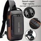 Anti-Theft Cross Body Bag With Password Lock Smooth Zippers And High-Capacity Storage For Secure Travel And Convenient Daily Use