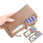 Balebaily Long Zipper Wallet for Men & Women PU Leather Wallet