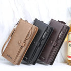 Balebaily Long Zipper Wallet for Men & Women PU Leather Wallet