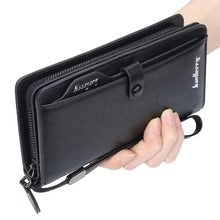 Balebaily Long Zipper Wallet for Men & Women PU Leather Wallet