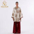 Umaima Inspired Luxury Embroidered Shamoze Silk 2-Piece Suit