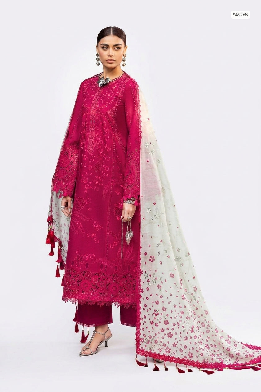 Jazmin Winter Royalty – Premium Dhanak Embroidered 3PC Collection 2026