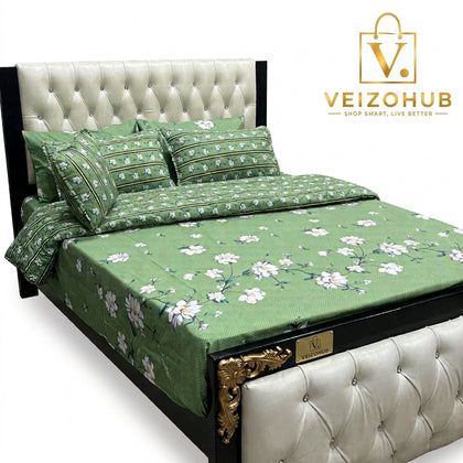 Green Floral 7Pc Comforter Set