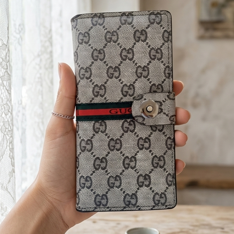Gucci Long Wallet – Premium Brown Designer Wallet