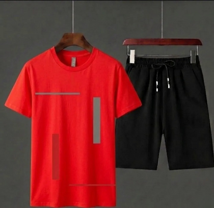 HY Boutique Men's Summer shirt & Shorts Tracksuit Set – Lightweight & Comfortable Casual Wear (Size Extra Large)
