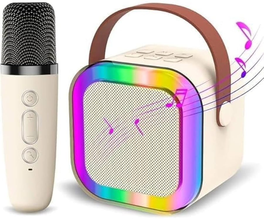 K12 Portable Speaker With Single Mic | Karaoke Microphone With Speaker | Portable Wireless Bluetooth Speaker