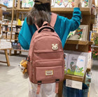 Korean Style School & College Backpack | 48cm x 28cm | Trendy & Spacious | Durable Daypack for Students | Blue