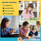 Magic Water Book Painting 5 Pages Drawing Coloring Book With Magic Water Pen ( Random Design )
