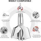 Manual Nose & Ear Hair Trimmer – Stainless Steel Precision Trimming Tool for Safe and Painless Grooming