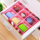 Pack of 4 Plastic Drawer Dividers – DIY Adjustable Partition Boards for Cabinets, Wardrobes & Household Storage.(Random Color)