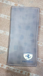 Premium Ferrari Inspired Long Wallet – Slim Bi-Fold Men’s Clutch & Travel Organizer with Elegant Logo Detail