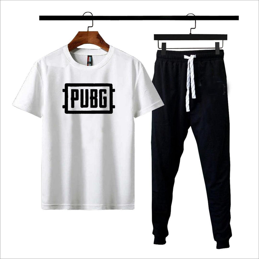 Premium Micro Men’s Tracksuit PUBG Print – Comfortable Sportswear | Gym & Workout Suitortswear With Trouser - Black Extra Large