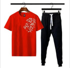 Premium Micro Men’s Tracksuit Tiger Print – Comfortable Sportswear | Gym & Workout Suit - Black Extra Large
