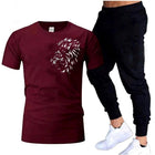 Premium Micro Men’s Tracksuit Tiger Print – Comfortable Sportswear | Gym & Workout Suit - Black Extra Large