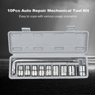 Professional Heavy Duty Socket Wrench Set | 9Pc Tool Kit | 1/2″ Drive | 8‑24mm Metric Sockets + L Wrench