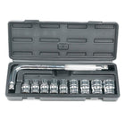 Professional Heavy Duty Socket Wrench Set | 9Pc Tool Kit | 1/2″ Drive | 8‑24mm Metric Sockets + L Wrench